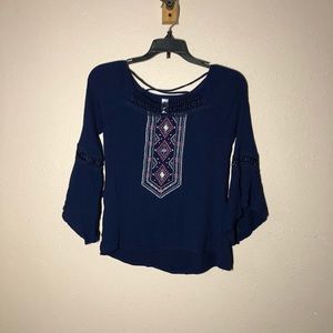🌸Knitworks Girls Long Sleeve Shirt blue
